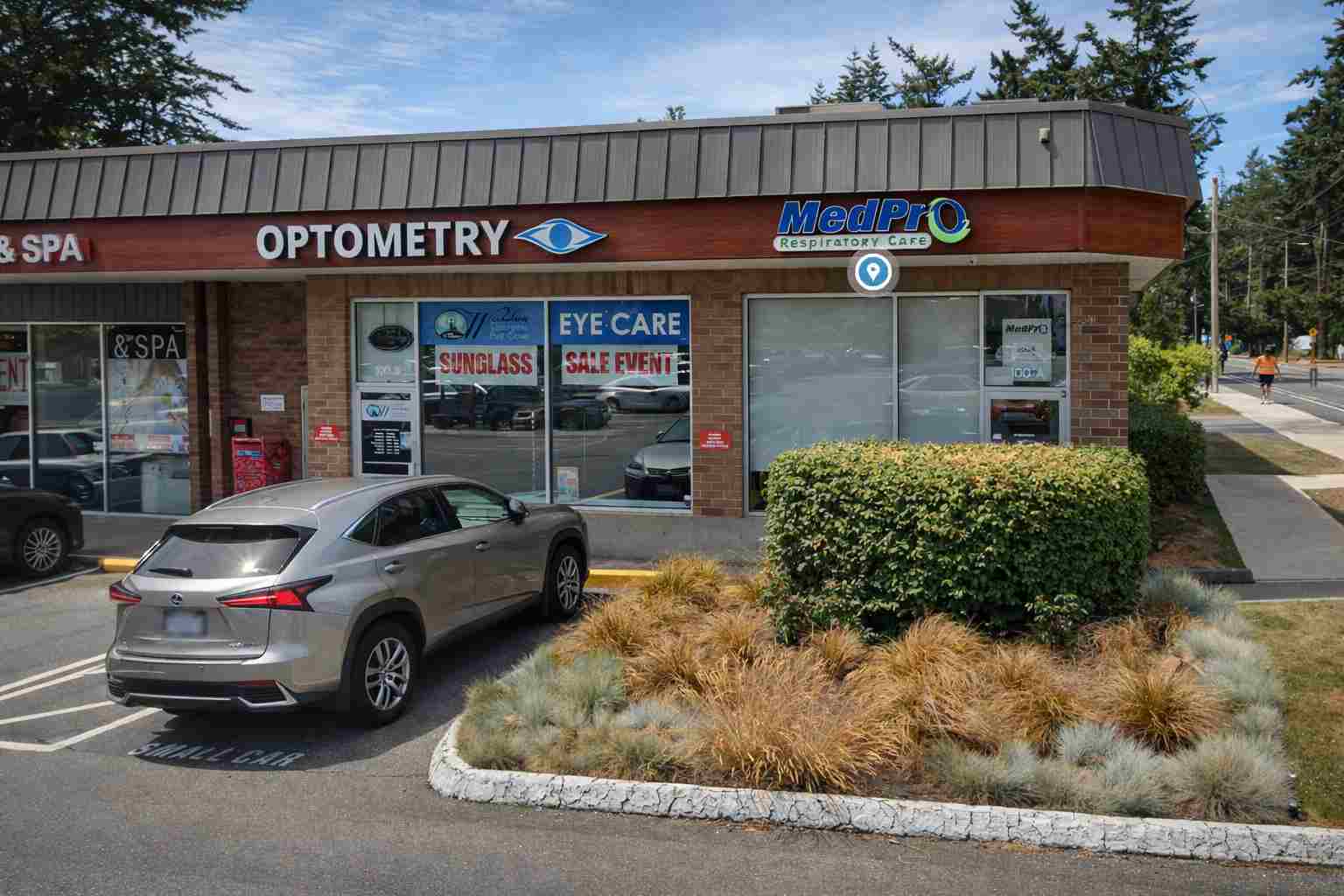 Exterior of MedPro Respiratory Care CPAP and sleep apnea clinic located in Victoria (Westshore-Colwood), British Columbia.