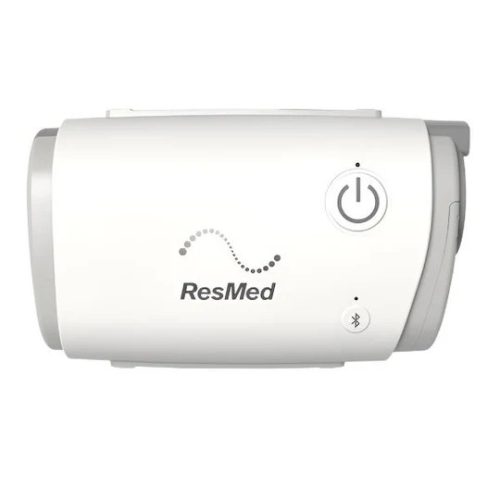ResMed AirMini AutoSet travel CPAP machine front view compact portable device