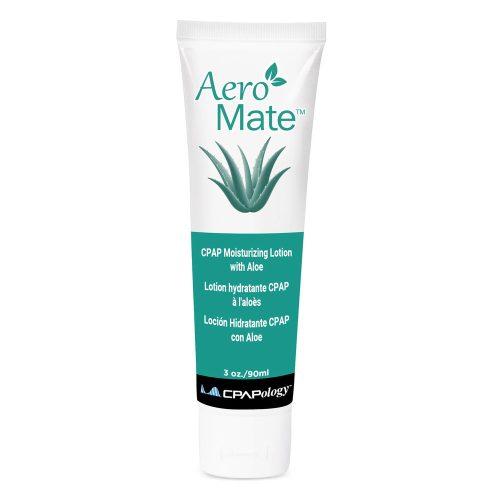 CPAPology AeroMate CPAP moisturizing lotion with aloe 90ml tube for skin hydration and mask comfort