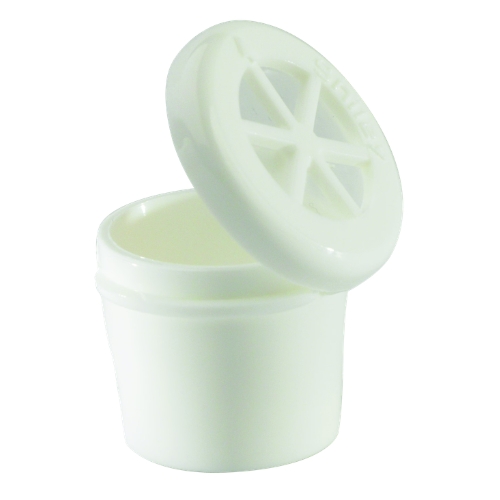 Top view of Shiley Phonate speaking valve showing airflow vent design