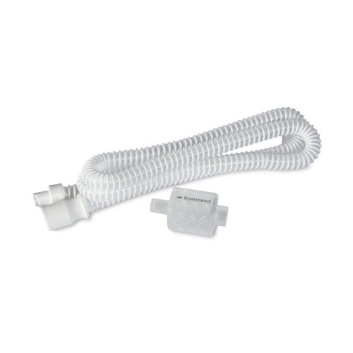 Transcend WhisperSoft Micro Muffler with CPAP hose for quieter travel CPAP therapy