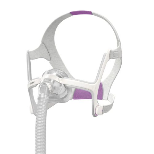 ResMed AirTouch N20 For Her CPAP mask right side view with memory foam cushion