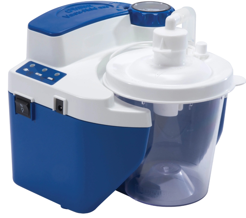 DeVilbiss VacuAide 7325 portable suction unit with collection canister