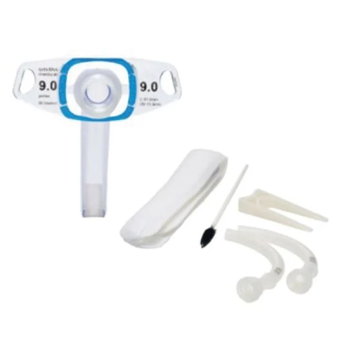 Portex BLUselect uncuffed tracheostomy tube kit with accessories